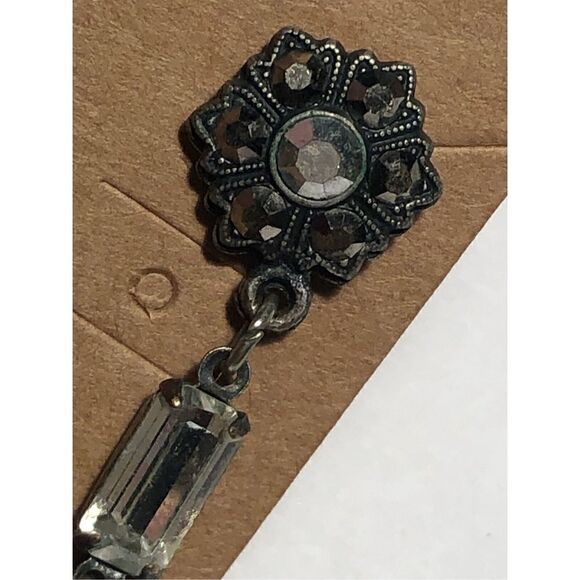 Vintage Marcasite Dangle Earrings - Picture 7 of 8